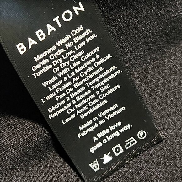 Aritzia Babaton Ruslan black bodycon off  shoulder midi dress - Picture 8 of 11